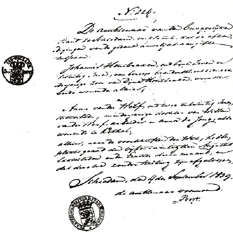 18390904 ondtr akte 224 Johannes Houtbraken - Anna vd Werf